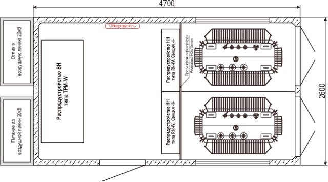 Подстанции типа MRw-b 20/0,4