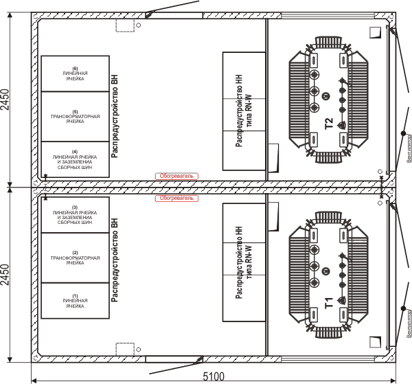 Подстанции типа MRw-b 20/0,4