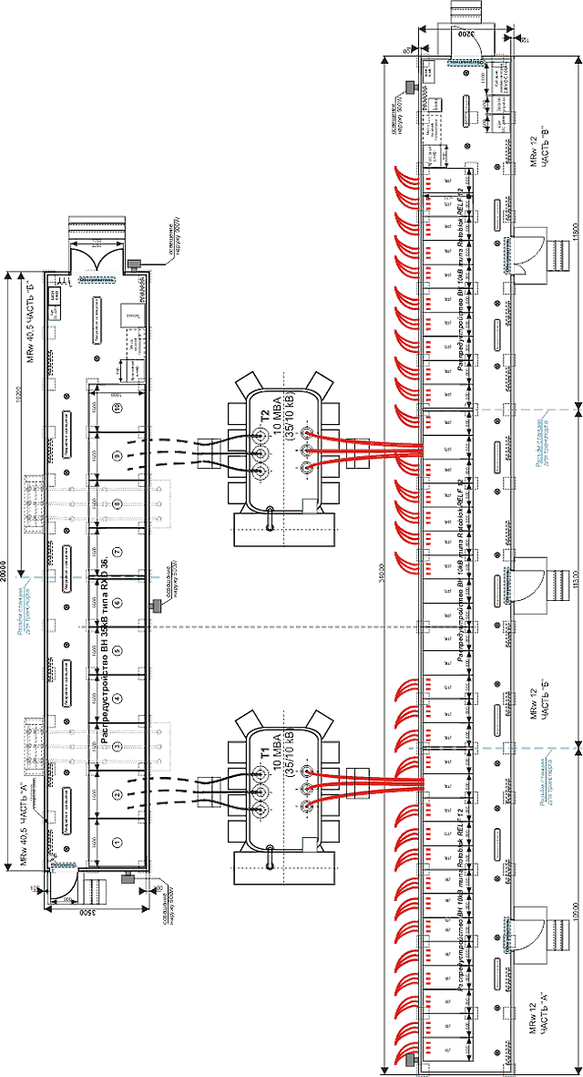 Подстанции типа MRw 40,5 / MRw 12