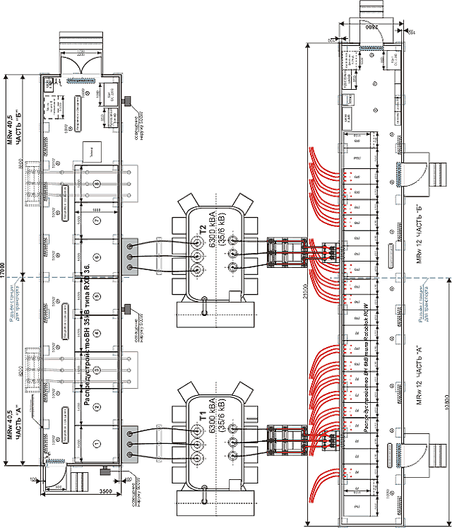 Подстанции типа MRw 40,5 / MRw 12