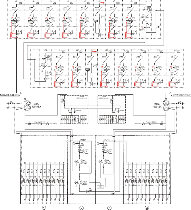 Схема подстанции