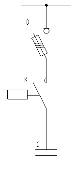 Schemat baterii kondensatorów bez dławików